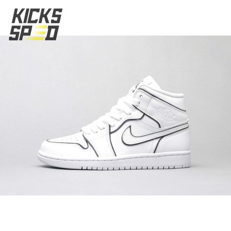 Air Jordan 1 Mid Iridescent Reflective White 36-46