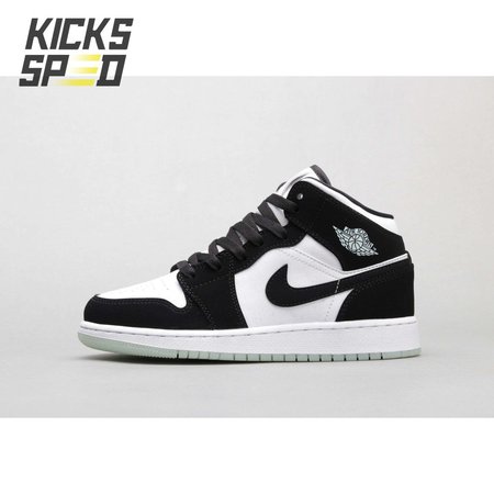 Air Jordan 1 Mid White Black Teal Tint 36-46