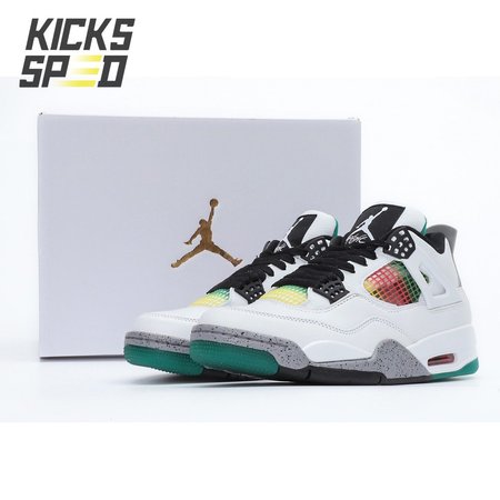 Nike Air Jordan 4 Retro Lucid Green Rasta SP36-46