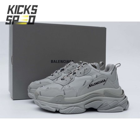 Balenciaga Triple S Allover Logo Gray SIZE: 35-45