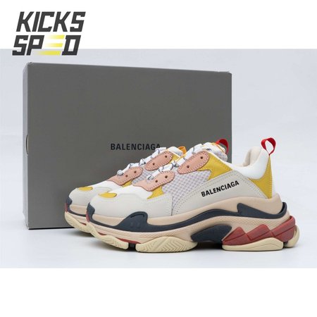 Balenciaga Triple S Cream Yellow Red (W) 35-39