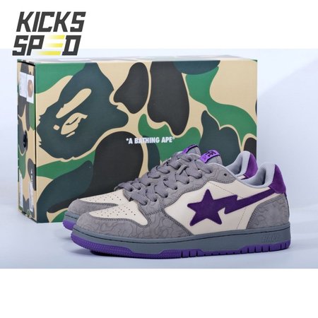 Bape Sk8 Sta Grey Purple Size 40-45