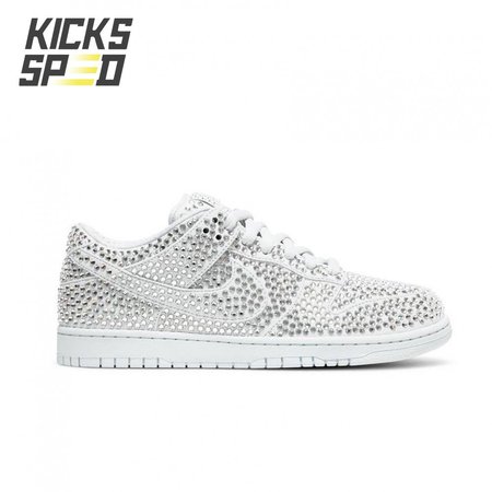 Cactus Plant Flea Market x Swarovski x Dunk Low 'Pure Platinum' Size 36-47.5