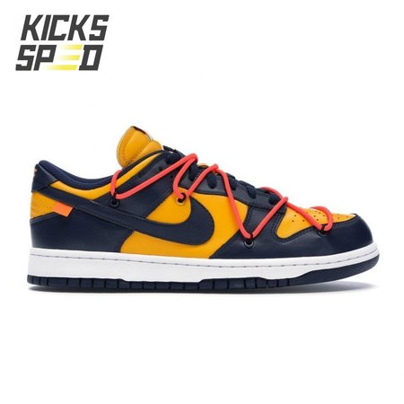 Off-White x Dunk Low 'University Gold' Size 36-46