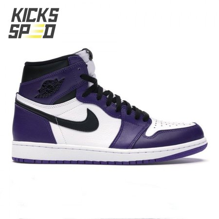 Jordan 1 Retro High Court Purple White Size 40-47.5