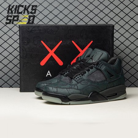 Jordan 4 Retro Kaws Black 930155-001 Size 40-46