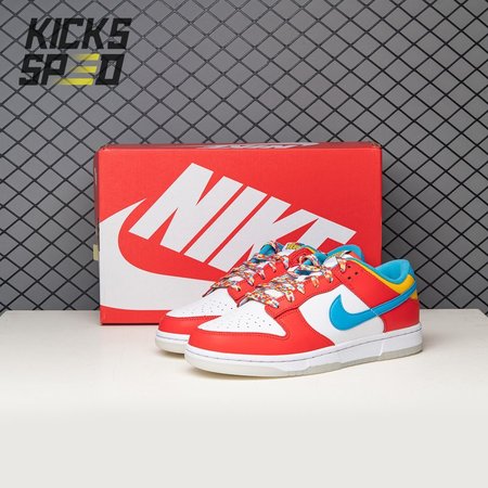 Nike Dunk Low QS LeBron James Fruity Pebbles DH8009-600 Size 36-47