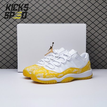 Jordan 11 Retro Low Tour Yellow Snakeskin (Women's) AH7860-107 Size 36-40