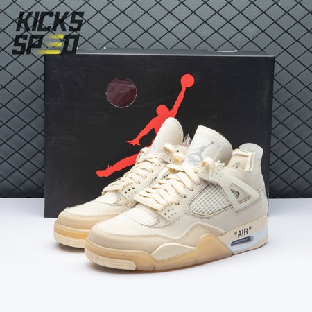 Air Jordan 4 RERO x Off-White AJ4 OW Sail 36-47.5