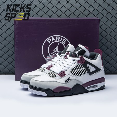 Paris Saint-Germain x Air Jordan 4 Retro 'Bordeaux' Size 40-46