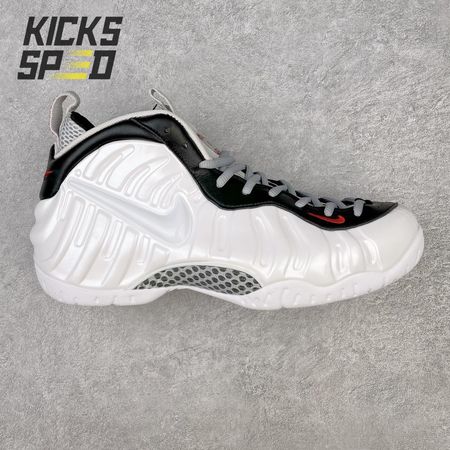 Nike Air Foamposite Pro White Black University Red 624041-103 Size 38.5-46